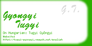 gyongyi tugyi business card